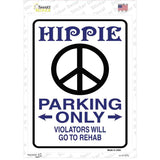 Hippie Parking Novelty Rectangle Sticker Decal