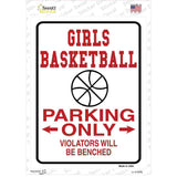 Girls Basketball Only Novelty Rectangle Sticker Decal