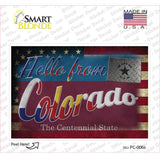 Hello From Colorado Novelty Postcard Sticker Decals Small