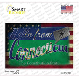 Hello From Connecticut Novelty Postcard Sticker Decals Small