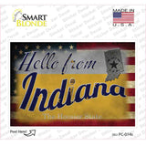 Hello From Indiana Novelty Postcard Sticker Decals Small