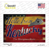 Hello From Kentucky Novelty Postcard Sticker Decals Small