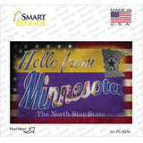 Hello From Minnesota Novelty Postcard Sticker Decals Small