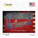 Hello From New Hampshire Novelty Postcard Sticker Decals Small