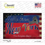 Hello From New York Novelty Postcard Sticker Decals Small