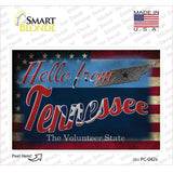 Hello From Tennessee Novelty Postcard Sticker Decals Small