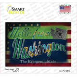 Hello From Washington Novelty Postcard Sticker Decals Small