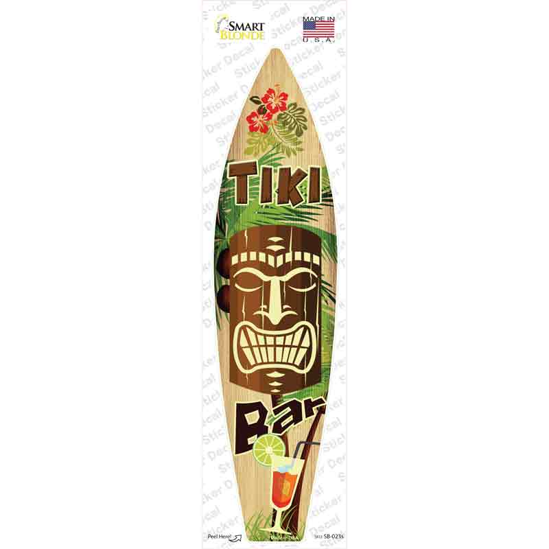 Tiki Bar Novelty Surfboard Sticker Decal Small