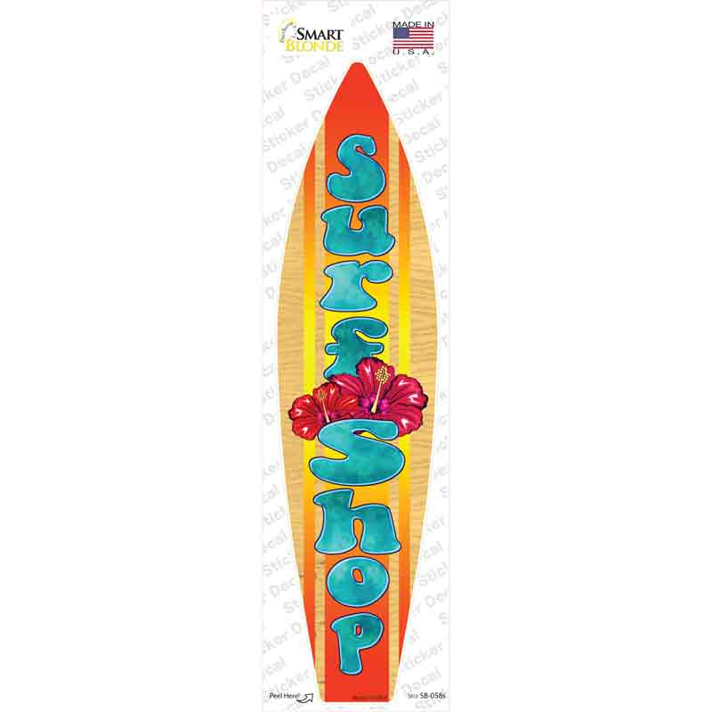 Surf Shop Novelty Surfboard Sticker Decal Small