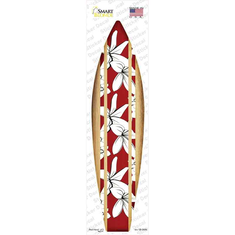 Tropical Novelty Surfboard Sticker Decal Small