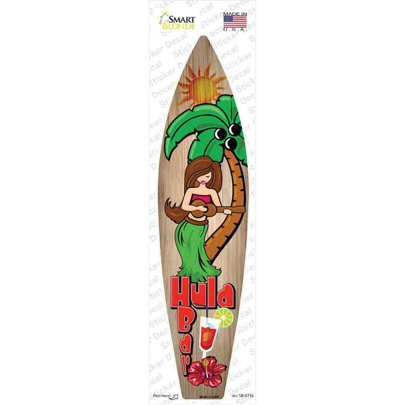 Hula Bar Novelty Surfboard Sticker Decal