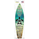 Sea Turtle Under Water Novelty Surfboard Sticker Decal
