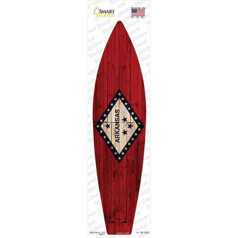 Arkansas State Flag Novelty Surfboard Sticker Decal Small