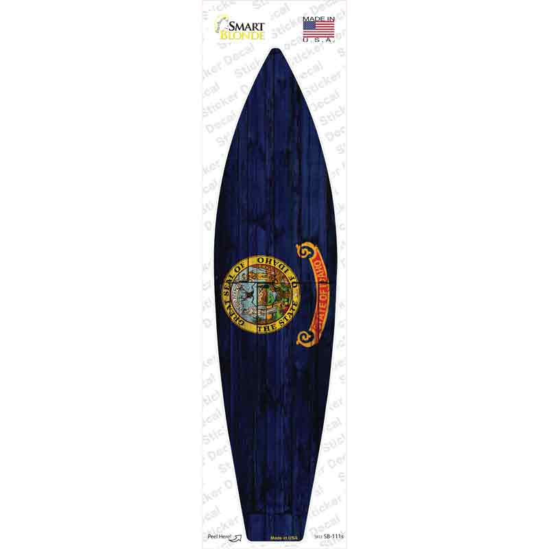 Idaho State Flag Novelty Surfboard Sticker Decal Small