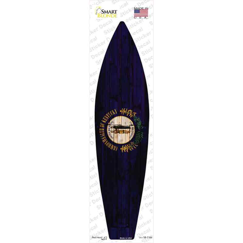 Kentucky State Flag Novelty Surfboard Sticker Decal Small