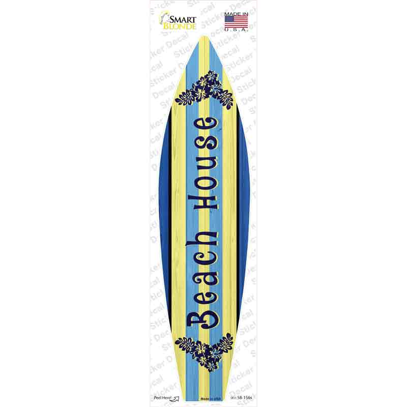 Beach House Novelty Surfboard Sticker Decal