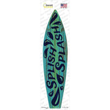 Green Splish Splash Novelty Surfboard Sticker Decal Small