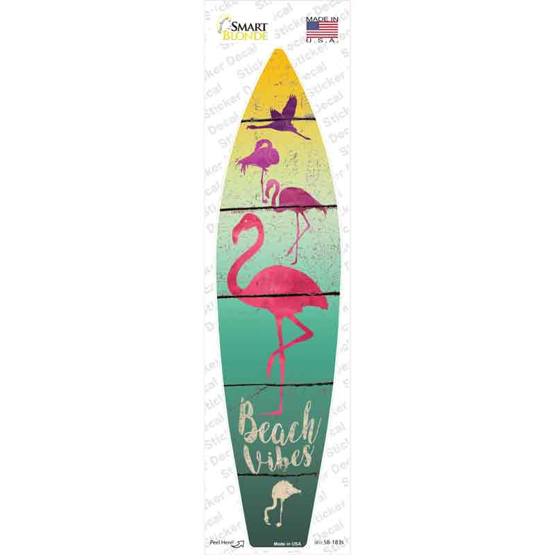 Beach Vibes Novelty Surfboard Sticker Decal Small