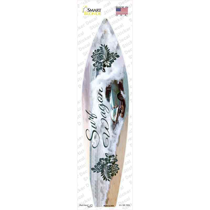 Surf Wagon Novelty Surfboard Sticker Decal