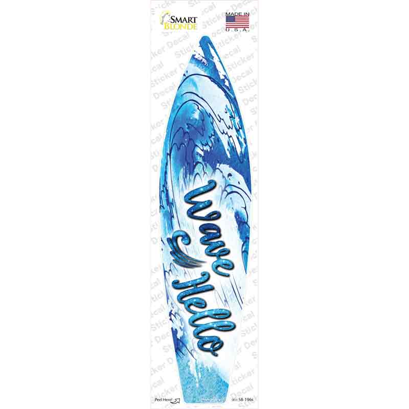 Wave Hello Novelty Surfboard Sticker Decal
