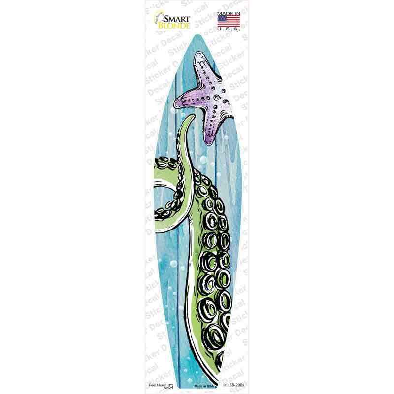 Octopus Tentacle and Starfish Novelty Surfboard Sticker Decal Small