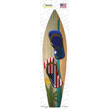 Nevada Flag Flip Flop Novelty Surfboard Sticker Decal Small