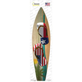 Texas Flag Flip Flop Novelty Surfboard Sticker Decal Small