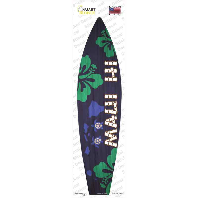 Maui Hawaii Novelty Surfboard Sticker Decal Small