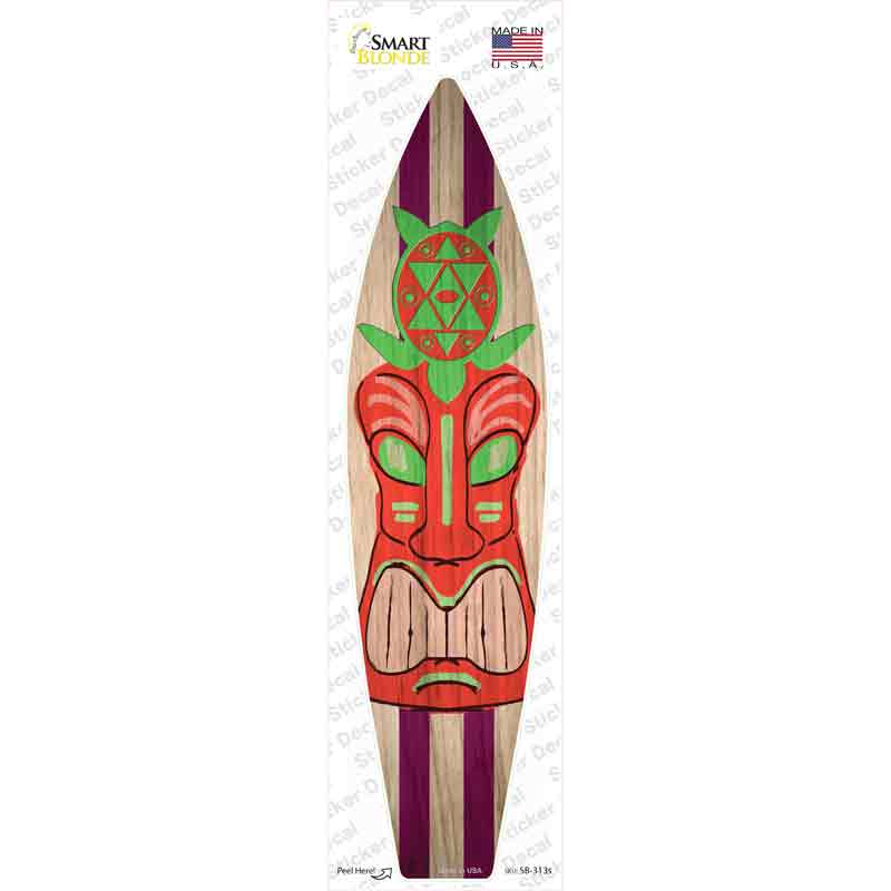 Tiki Turtle Novelty Surfboard Sticker Decal Small