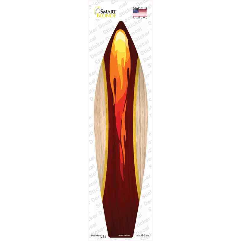 Lava Flame Novelty Surfboard Sticker Decal Small