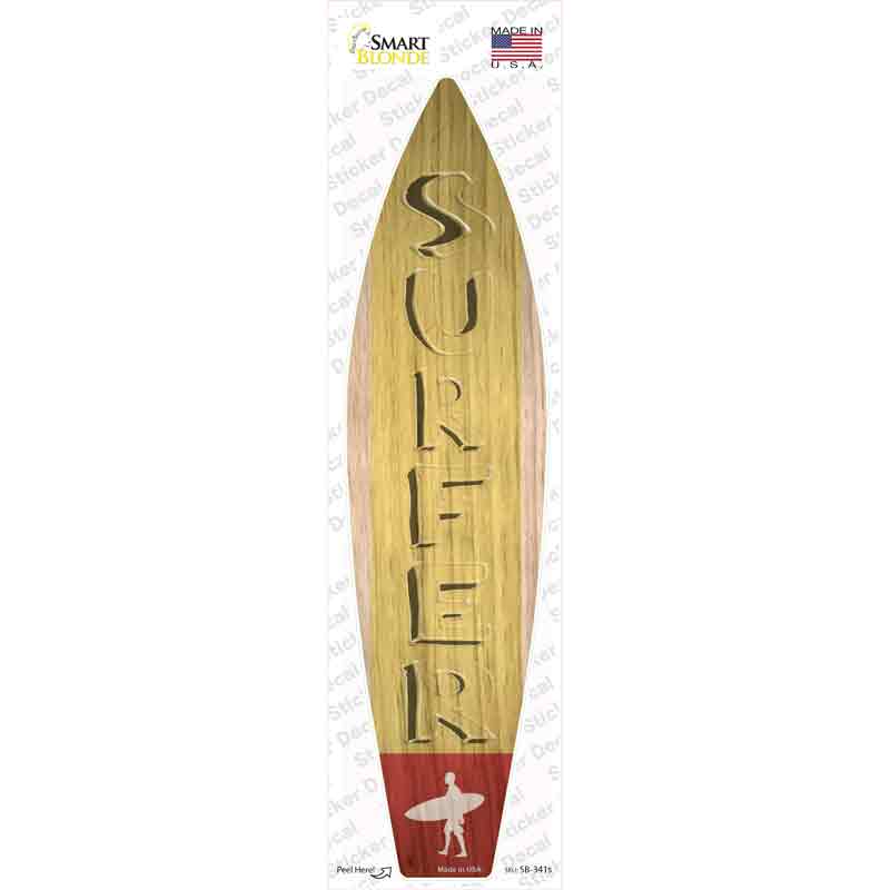 Surfer Novelty Surfboard Sticker Decal Small