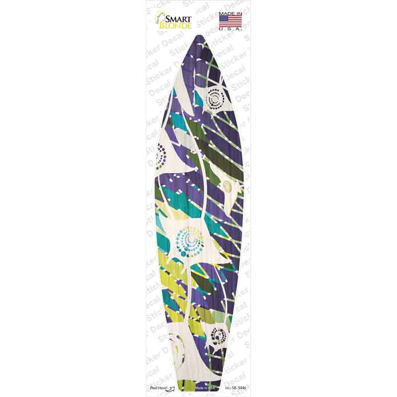 Stingray Pattern Novelty Surfboard Sticker Decal Small