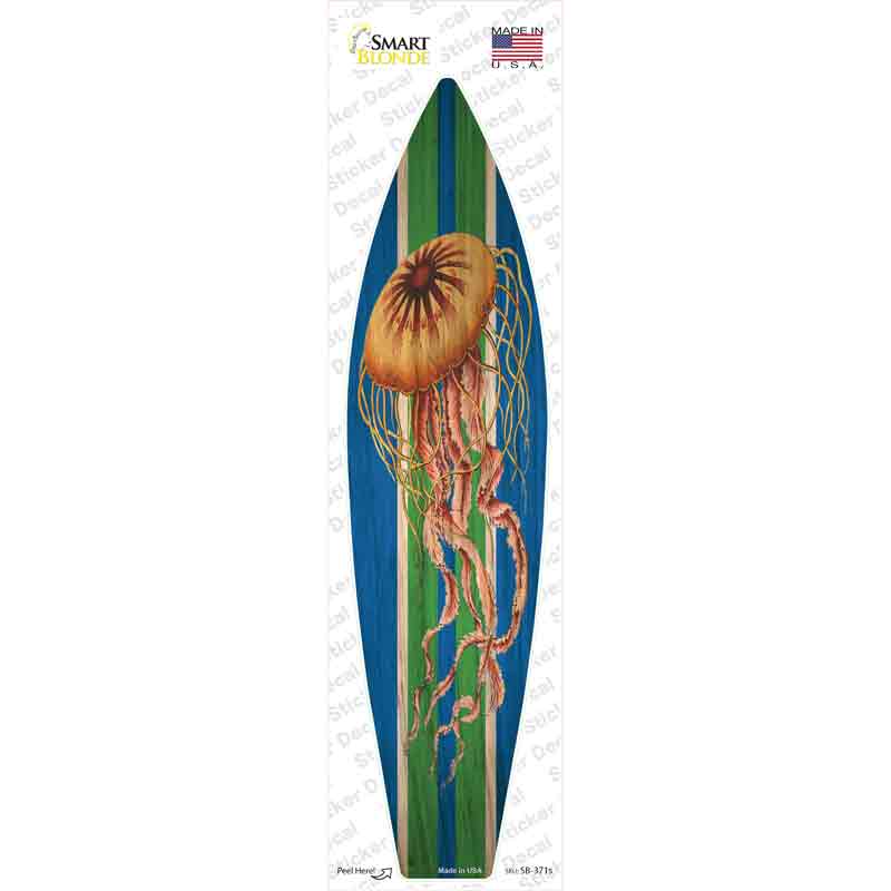 Jellyfish Blue Novelty Surfboard Sticker Decal Small