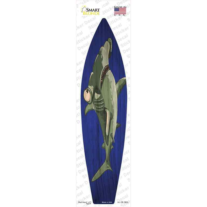 Hammerhead Shark Novelty Surfboard Sticker Decal