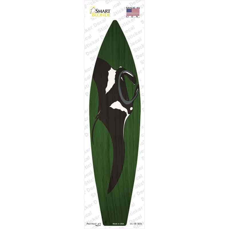 Manta Ray Novelty Surfboard Sticker Decal Small