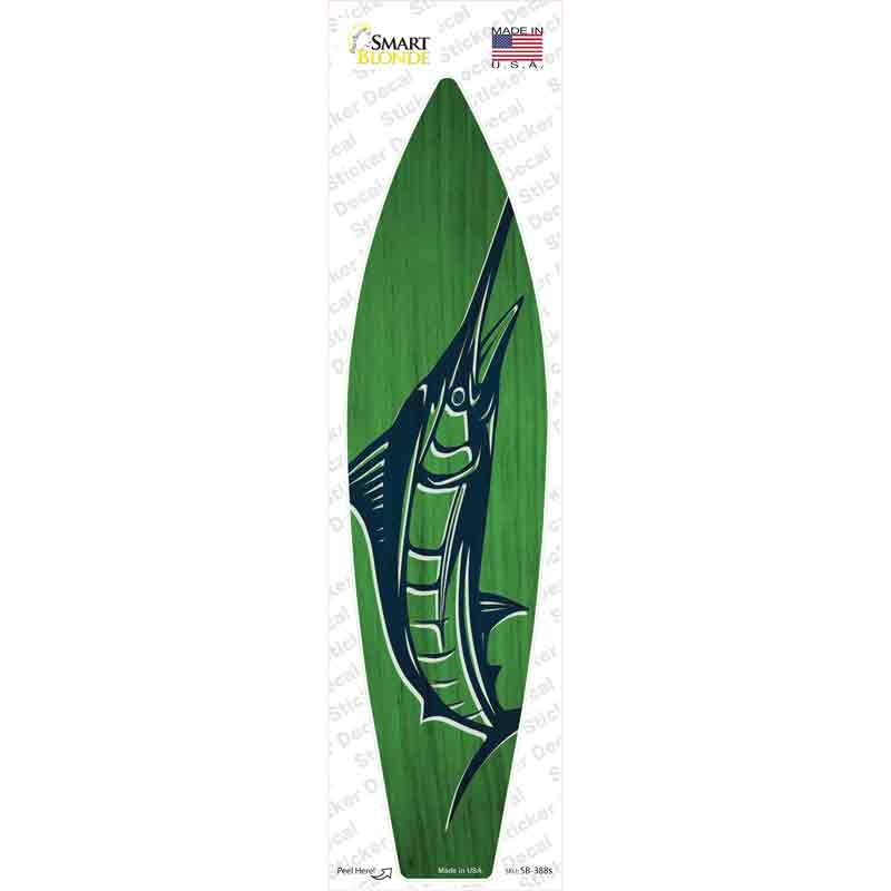 Marlin Novelty Surfboard Sticker Decal Small