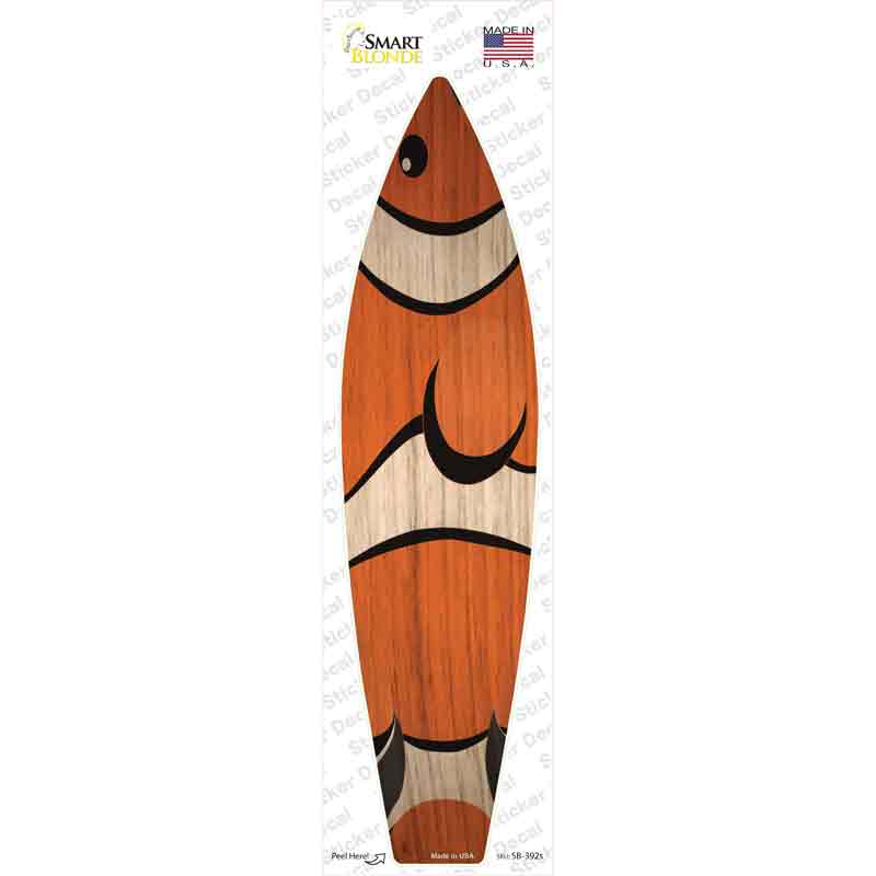 Clownfish Novelty Surfboard Sticker Decal Small