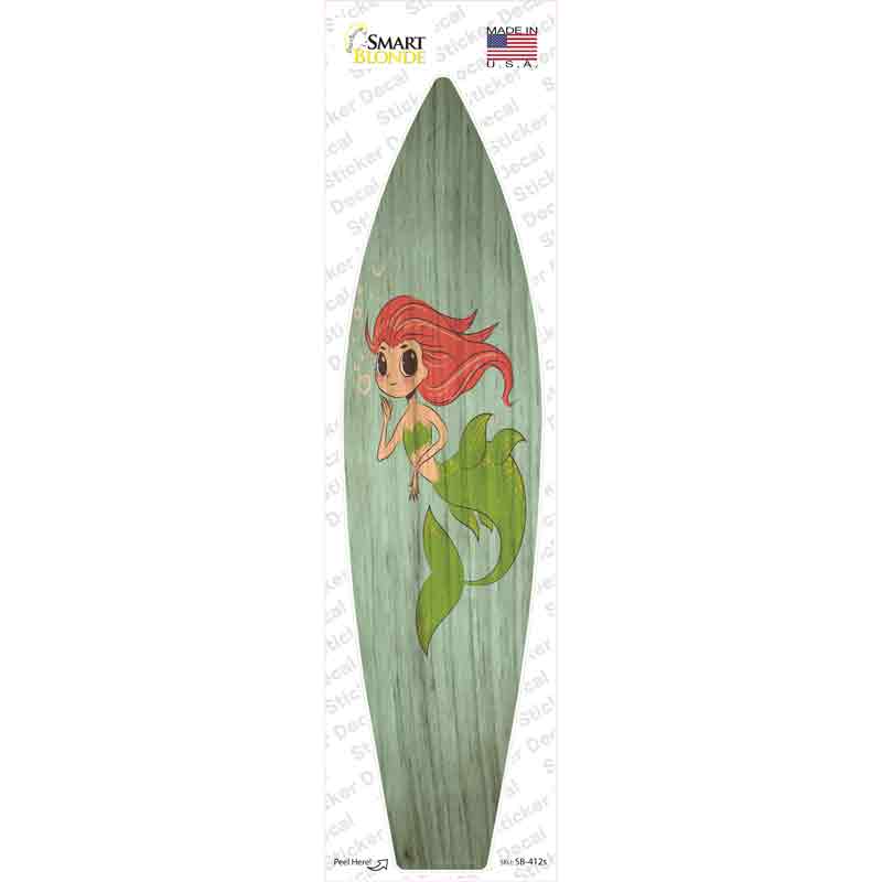 Mermaid Novelty Surfboard Sticker Decal Small