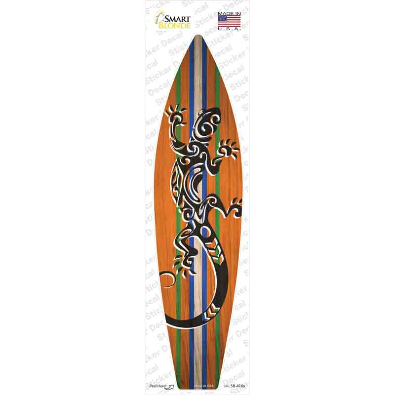 Tribal Print Lizard Novelty Surfboard Sticker Decal Small