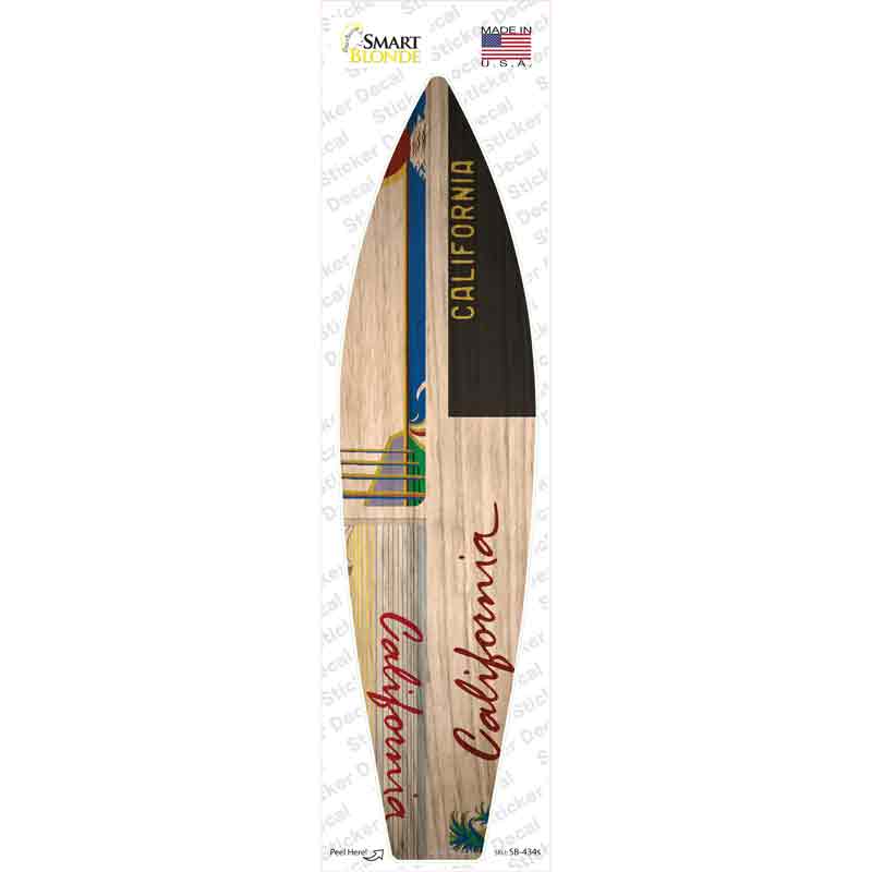 California License Plate Novelty Surfboard Sticker Decal
