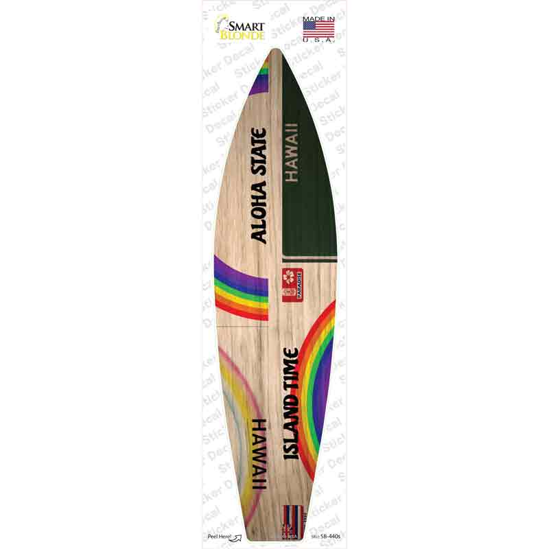 Hawaii License Plate Novelty Surfboard Sticker Decal