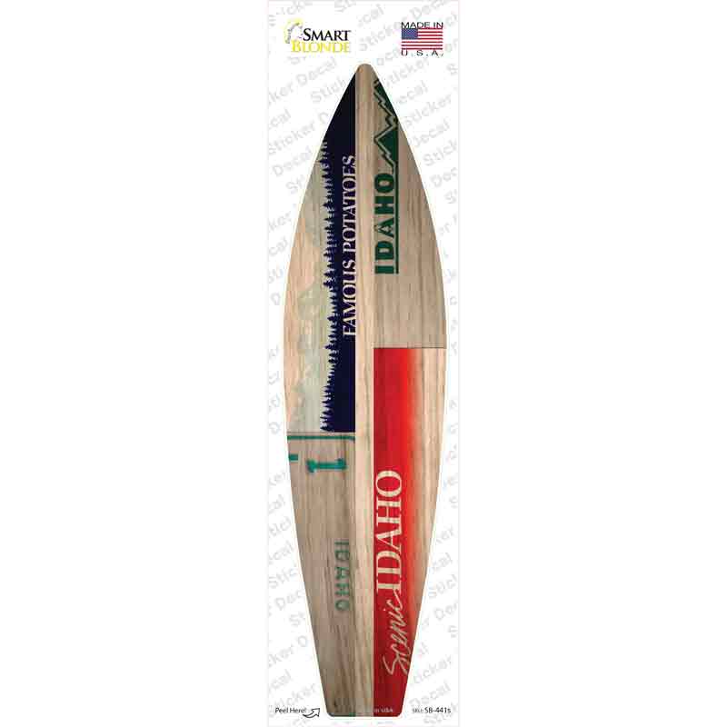 Idaho License Plate Novelty Surfboard Sticker Decal