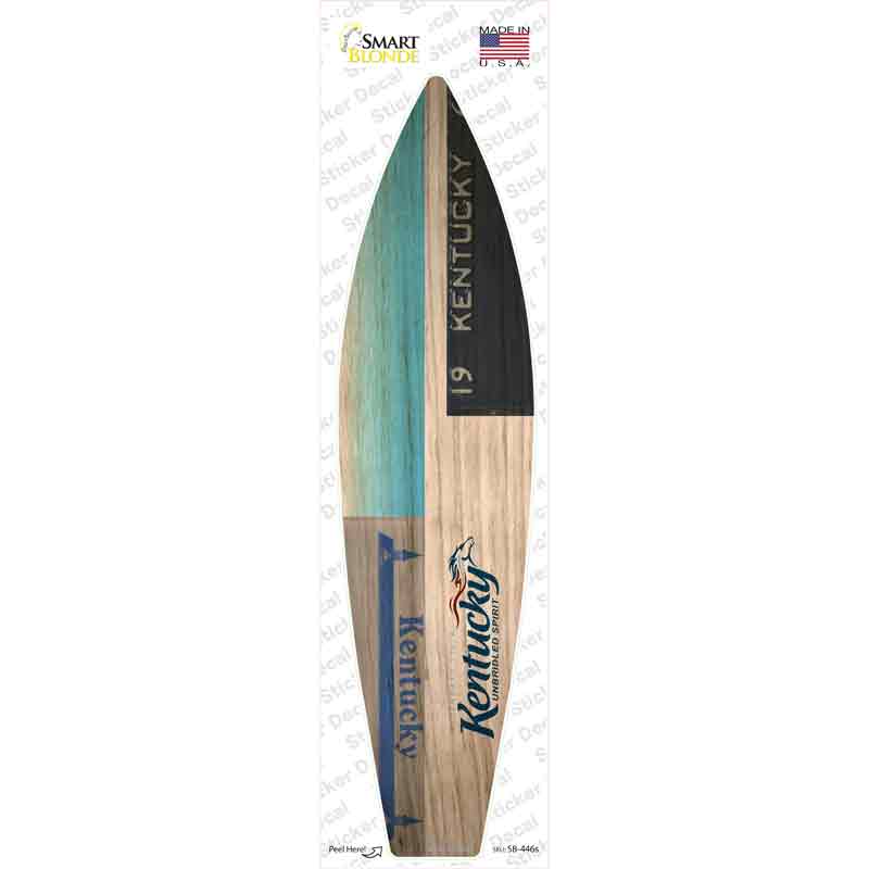 Kentucky License Plate Novelty Surfboard Sticker Decal
