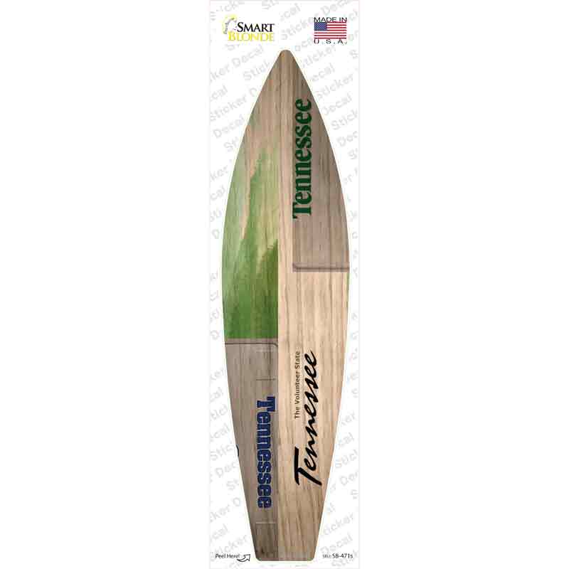 Tennessee License Plate Novelty Surfboard Sticker Decal