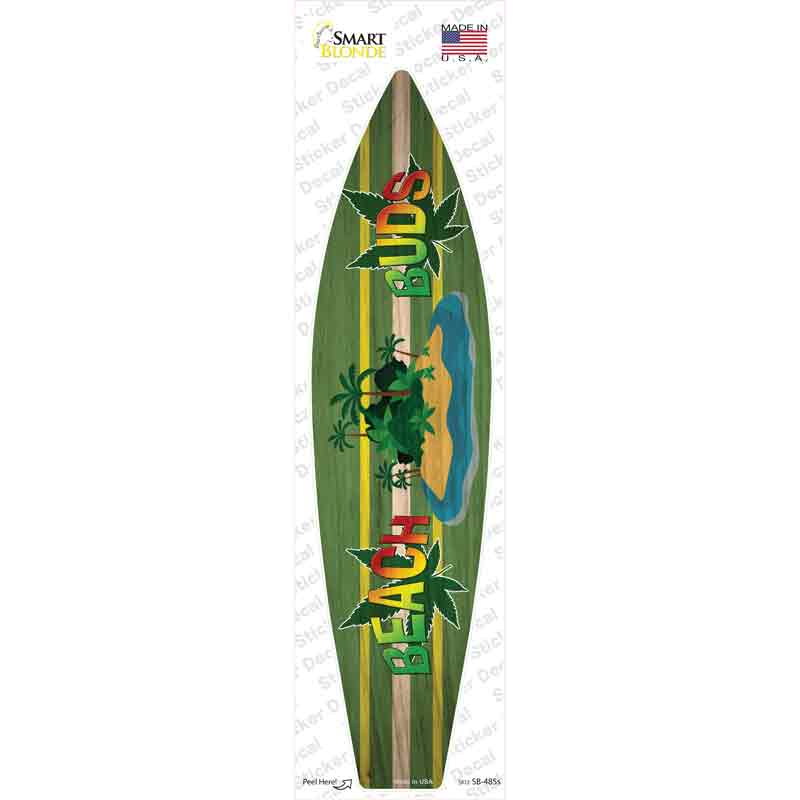 Beach Buds Novelty Surfboard Sticker Decal