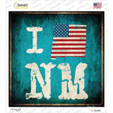 I Love New Mexico Novelty Square Sticker Decal Small