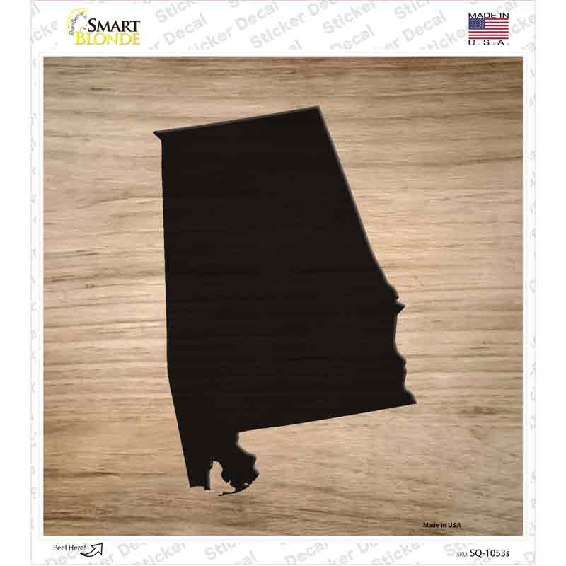 Alabama Shape Letter Tile Novelty Square Sticker Decal Small