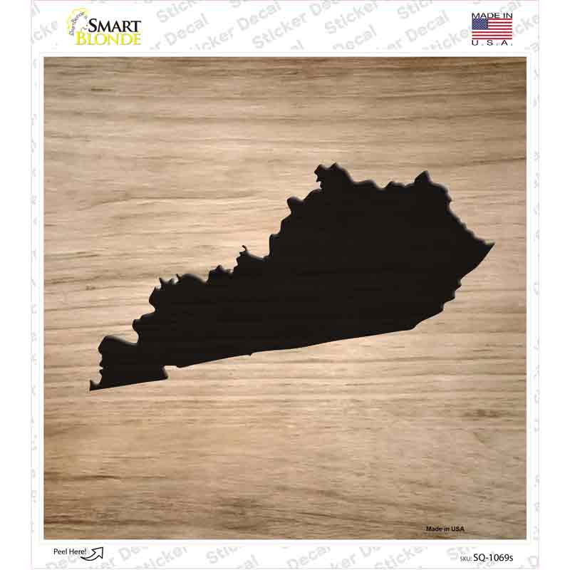 Kentucky Shape Letter Tile Novelty Square Sticker Decal Small