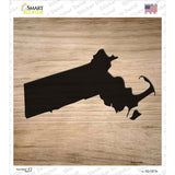 Massachusetts Shape Letter Tile Novelty Square Sticker Decal Small