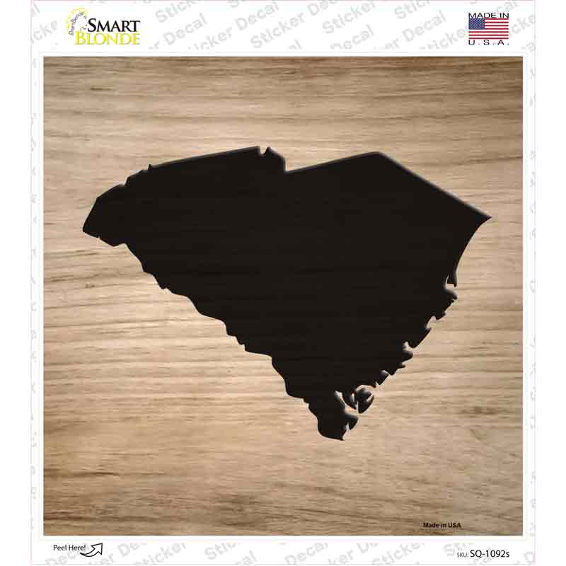 South Carolina Shape Letter Tile Novelty Square Sticker Decal Small